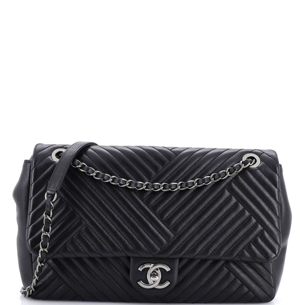 Chanel Cc Crossing Flap Bag Chevron #251804C39B
